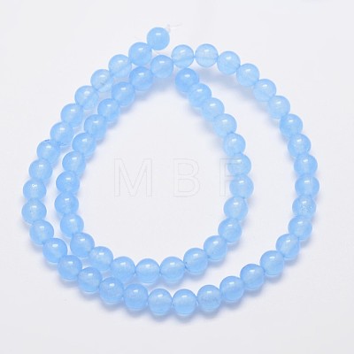 Natural & Dyed Malaysia Jade Bead Strands X-G-A146-6mm-A20-1