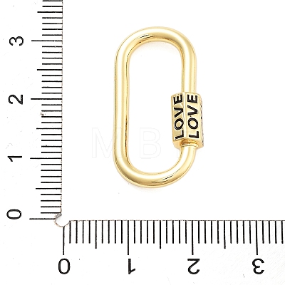 Rack Plating Brass Screw Clasps KK-NH0001-07G-1