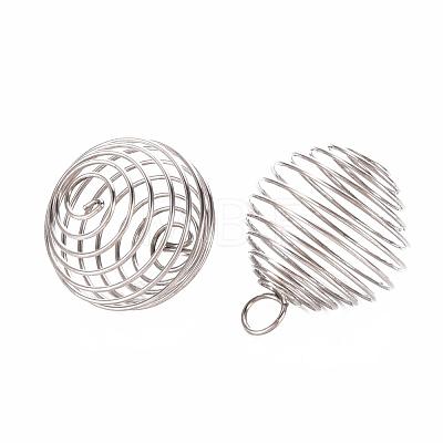 304 Stainless Steel Wire Pendants STAS-ZX013-22-20mm-P-1