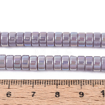AB Color Plated Opaque Glass Beads Strands LS-GLAA-T026-3x6mm-P15-1