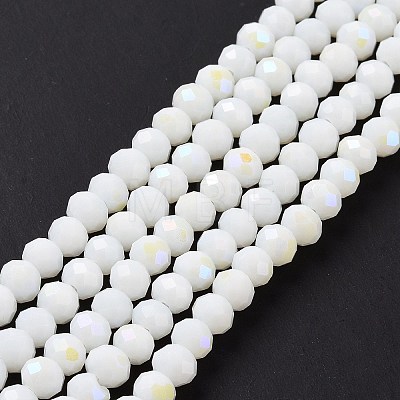 Electroplate Opaque Solid Color Glass Beads Strands LS-EGLA-A034-P3mm-L17-1