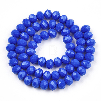 Opaque Solid Color Imitation Jade Glass Beads Strands EGLA-A044-P3mm-D32-1