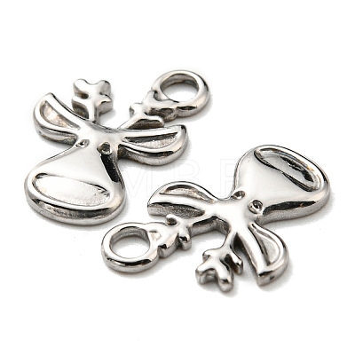 304 Stainless Steel Pendants STAS-Q248-09P-1