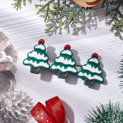 Christmas Theme Resin Alligator Hair Clips PHAR-JH00113-1