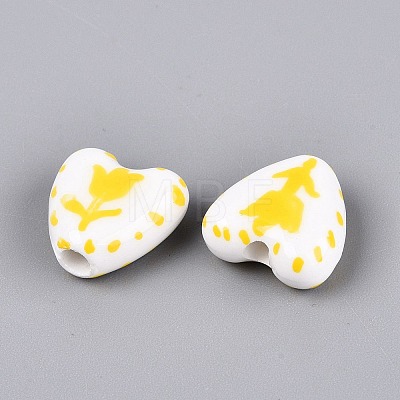 Handmade Porcelain Beads PORC-Q005-10E-1