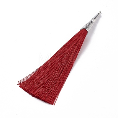 (Defective Closeout Sale: Metal Oxidation) Polyester Tassel Big Pendant Decorations FIND-XCP0001-79-1