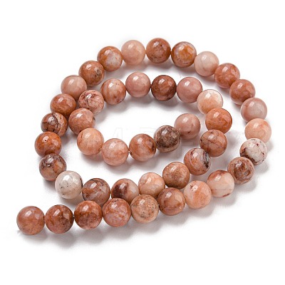 Natural Pink Aventurine Beads Strands LS-G-P257-05-8mm-1