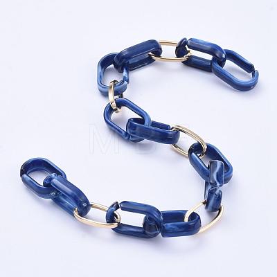 Handmade Paperclip Chains AJEW-JB00606-1