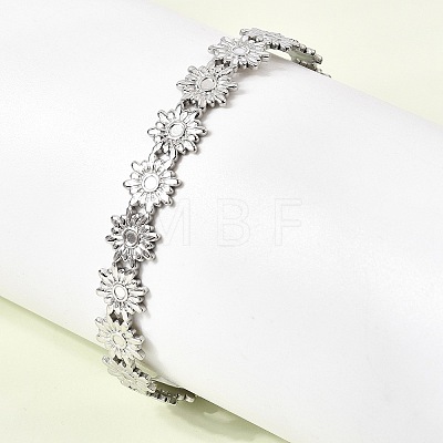 201 Stainless Steel Open Cuff Bangles for Women BJEW-Z162-02P-1