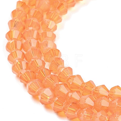 Baking Painted Transparent Glass Beads Strands DGLA-F029-J4mm-03-1