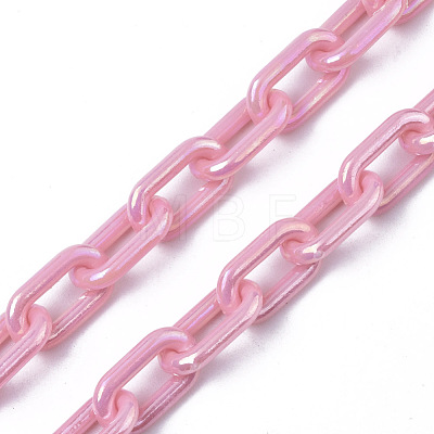 Acrylic Opaque Cable Chains PACR-N009-002G-1