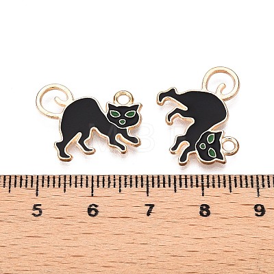 Halloween Theme Alloy Enamel Pendants PALLOY-N176-42-RS-1