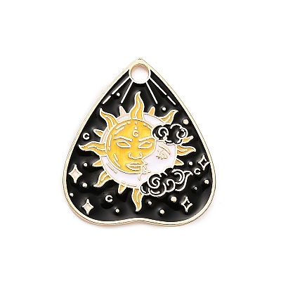 Alloy Enamel Pendants FIND-V001-01G-03-1