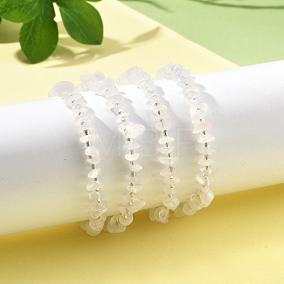 Natural Moonstone Beads Bracelets for Women BJEW-H623-02S-07-1