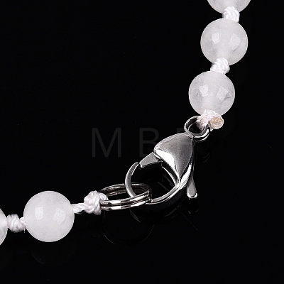 Natural Quartz Crystal Flower Pendant Necklaces NJEW-N064-08B-1