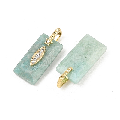 Natural Amazonite Faceted Pendants GG-CBA4154-06G-02-1