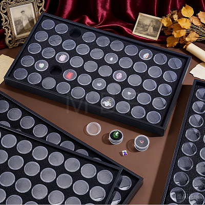 Resin Nail Art Decoration Storage Box for Rhinestones MRMJ-WH0112-06-1