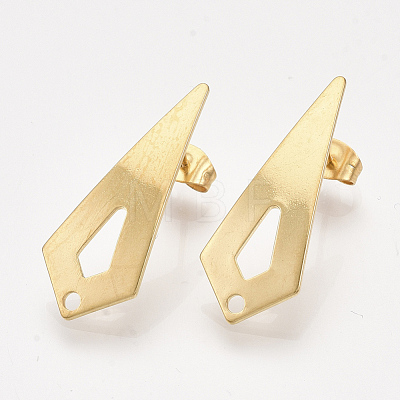 201 Stainless Steel Stud Earring Findings STAS-S079-54A-1