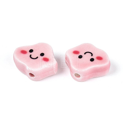 Handmade Porcelain Ceramic Beads PORC-T134-20B-1