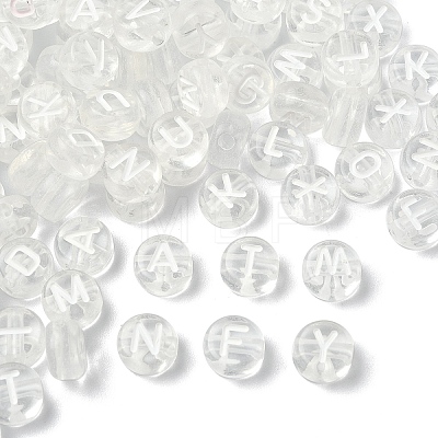 150Pcs Transparent Acrylic Beads TACR-YW0002-32B-1