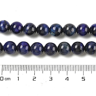 Grade AB Natural Tiger Eye Beads Strands G-B133-A02-8MM-01-1
