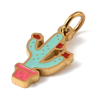 304 Stainless Steel with Enamel Pendants SA-CBAAF93-G01-1
