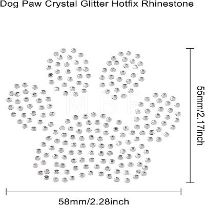 Glitter Hotfix Rhinestone(Hot Melt Adhesive On The Back) DIY-WH0176-33-1