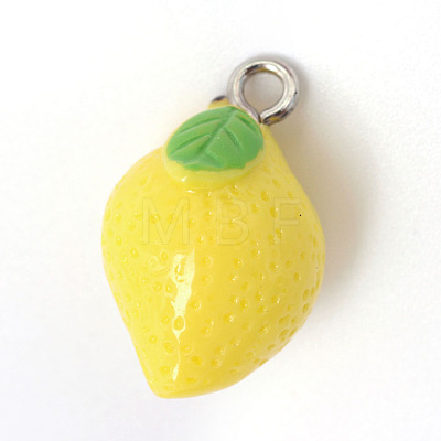 Lemon Resin Pendants X-RESI-R184-01-1