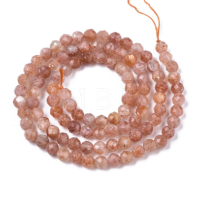 Natural Sunstone Beads Strands G-N328-002C-1