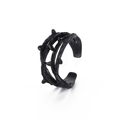 Men's Alloy Cuff Finger Rings RJEW-N029-055-1