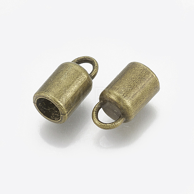 Tibetan Style Alloy Cord Ends TIBE-R315-02AB-FF-1