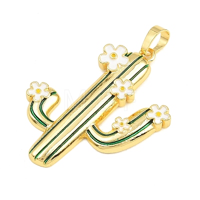 Brass Enamel Pendants KK-A303-18G-1