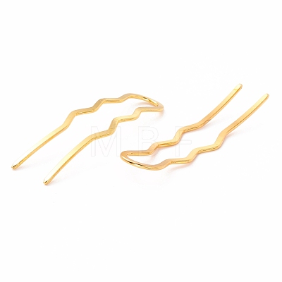 Rack Plating Brass Hair Forks OHAR-C004-01G-1