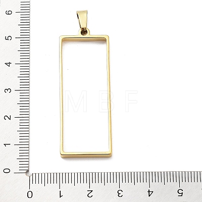 304 Stainless Steel Open Back Bezel Pendants STAS-Z091-05G-02-1