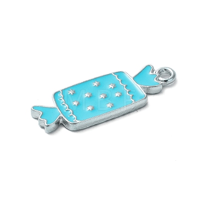 Winter Theme Alloy Enamel Pendants ENAM-M002-05H-P-1