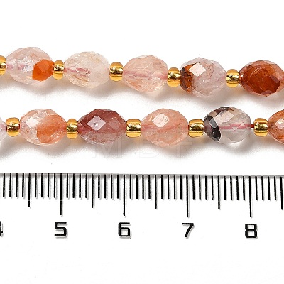 Natural Ferruginous Quartz Beads Strands G-H297-C13-01-1