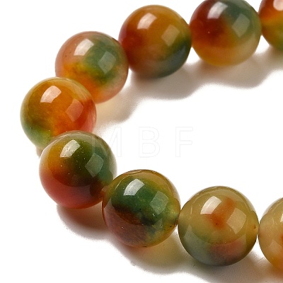 Natural Dyed White Jade Beads Strands G-M402-C04-26-1