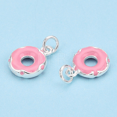 925 Sterling Silver Enamel Charms STER-T004-03S-1