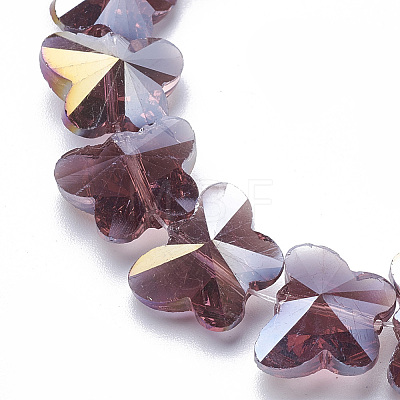 Electroplate Glass Beads LS-EGLA-Q091-14mm-B04-1