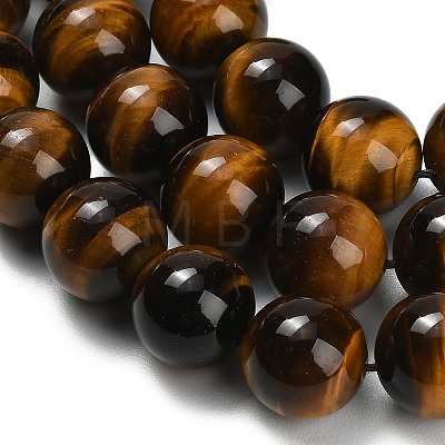 Natural Tiger Eye Beads Strands G-F173-12-16mm-1