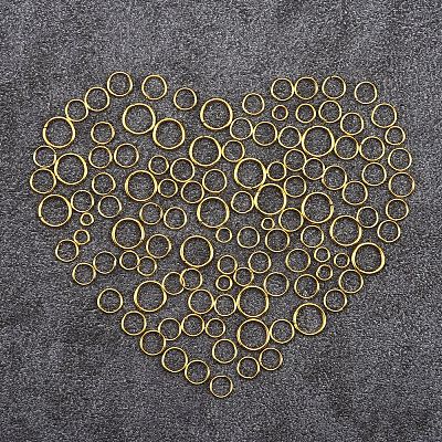 1874Pcs Iron Open Jump Rings Jump Rings with Brass Rings IFIN-SZ0001-29-1