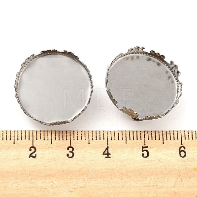 304 Stainless Steel Brooch Base Settings FIND-D035-02B-P-1