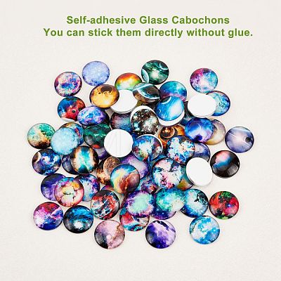Glass Cabochons GGLA-R040-25mm-01-1