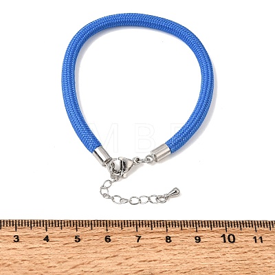 Braided Round Polyester Cord Bracelet Makings FB-CBAEDA0-01P-31-1