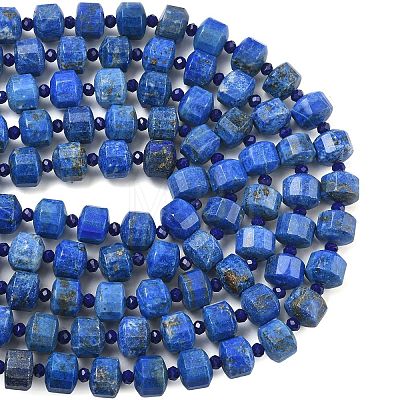 Natural Lapis Lazuli Beads Strands G-G453-G06-7x12mm-1