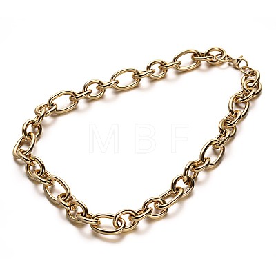 304 Stainless Steel Mother and son Chain Necklaces NJEW-M115-01-1