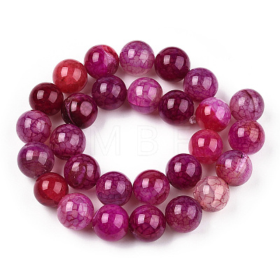 Natural Dragon Veins Agate Dyed Beads Strands G-H290-A01-02B-1