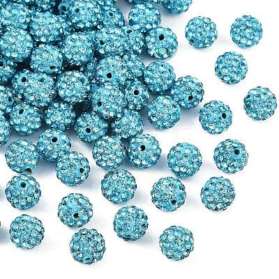 Pave Disco Ball Beads RB-H258-8MM-202-1