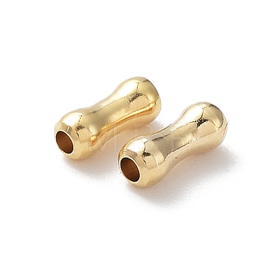 Rack Plating Brass Tube Beads KK-R149-03G-1