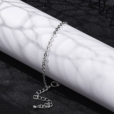 Adjustable Rack Plating Brass Cable Chain Bracelets for Women BJEW-G735-17P-1